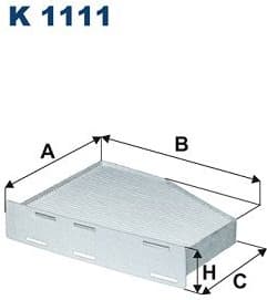 Filter, cabin air K1111
