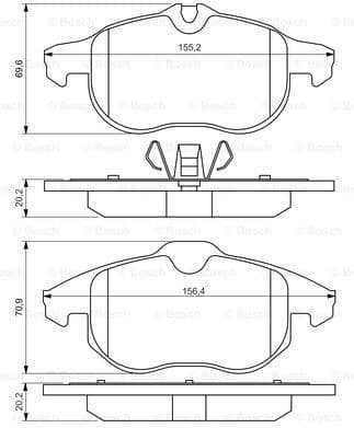 Brake Pad Set, disc brake 0986494044 - image 7
