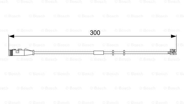 Warning Contact, brake pad wear 1987473033