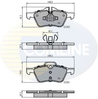 Brake pads front CBP01548