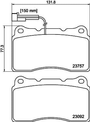 Brake Pad Set, disc brake 8DB 355 014-731 - image 4