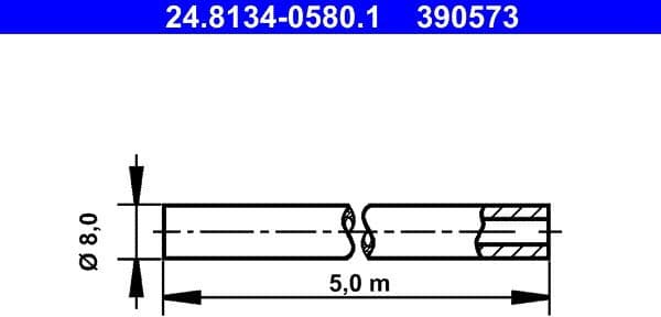 Brake Line 24.8134-0580.1 - image 2