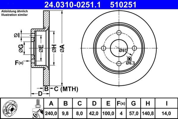 Brake Disc PowerDisc 24.0310-0251.1 - image 2