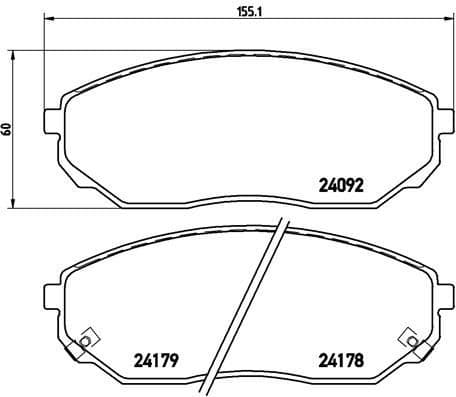 Brake Pad Set, disc brake PRIME LINE P30019 - image 3