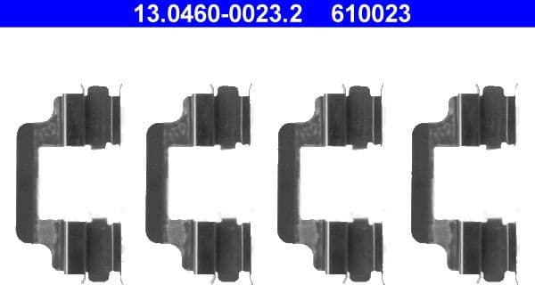 Accessory Kit, disc brake pad 13.0460-0023.2 - image 2