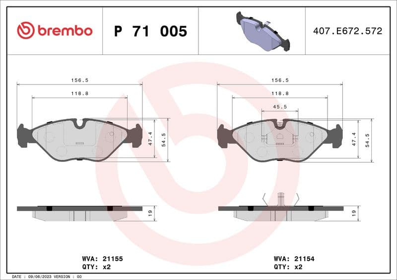 Brake Pad Set, disc brake PRIME LINE P71005 - image 3
