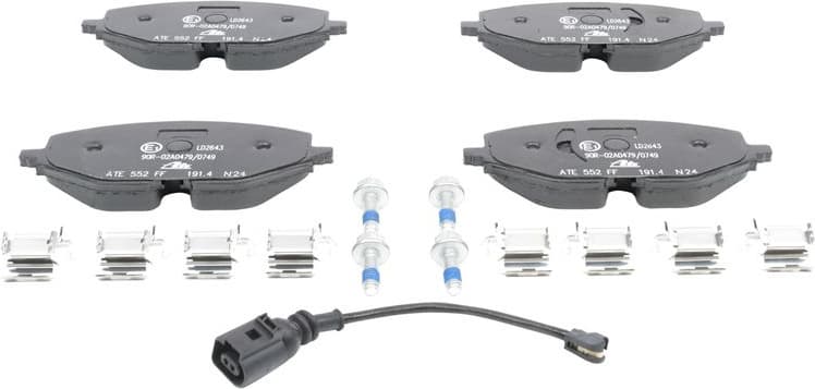 Brake Pad Set, disc brake ATE Ceramic 13.0470-2643.2 - image 2