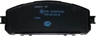 Brake Pad Set, disc brake 8DB 355 023-391