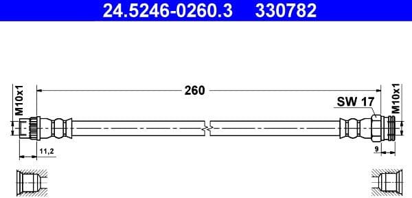 Brake Hose 24.5246-0260.3 - image 2