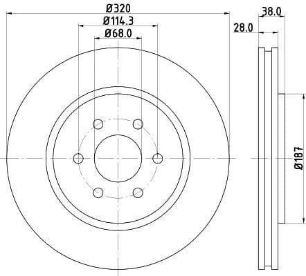 Brake Disc PRO 8DD 355 119-001 - image 4