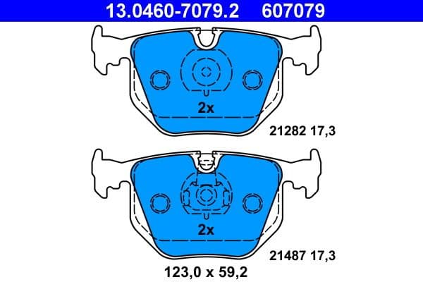 Brake Pad Set, disc brake 13.0460-7079.2 - image 2