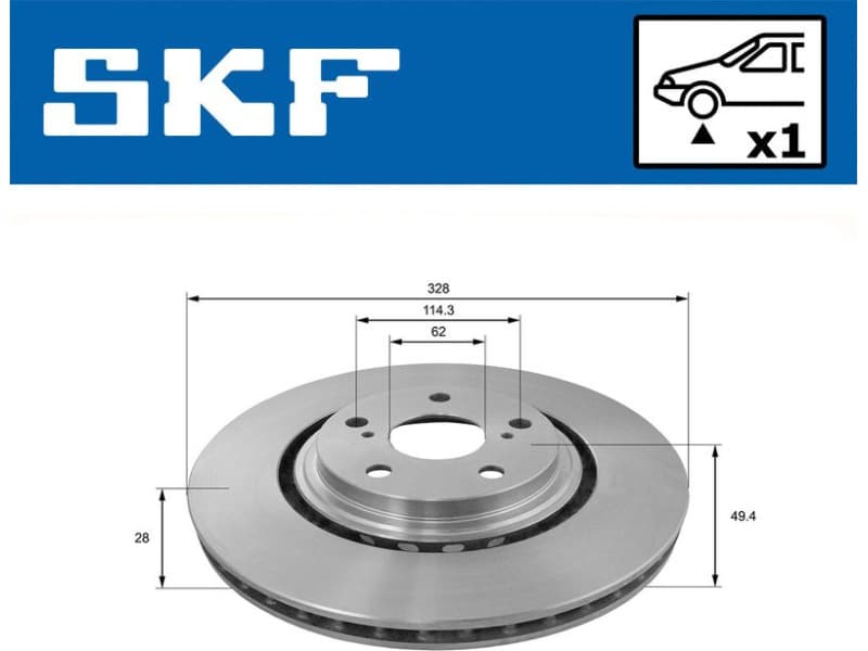 Brake Disc VKBD 80342 V1 - image 2