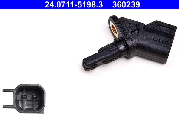 Sensor, wheel speed 24.0711-5198.3 - image 2