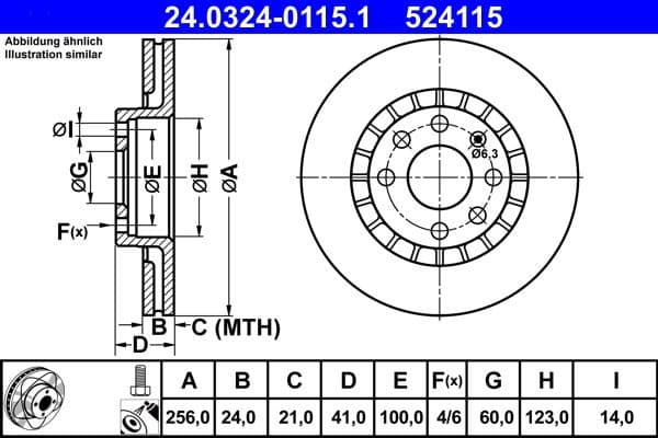 Brake Disc PowerDisc 24.0324-0115.1 - image 3