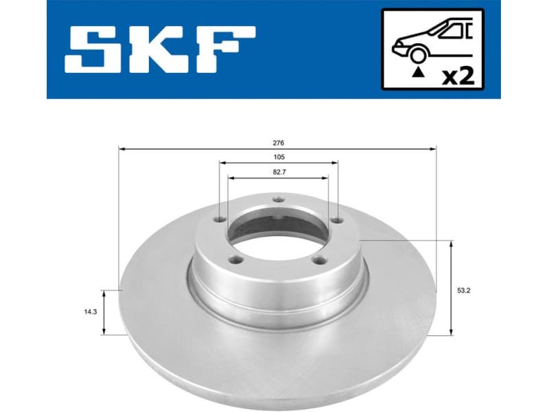 Brake Disc VKBD 80946 S2