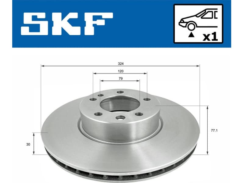 Brake Disc VKBD 80584 V1 - image 2