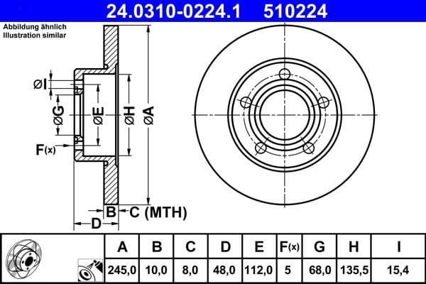 Brake Disc PowerDisc 24.0310-0224.1 - image 2