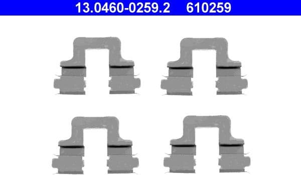Accessory Kit, disc brake pad 13.0460-0259.2 - image 2