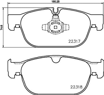Brake Pad Set, disc brake 8DB 355 024-801 - image 2