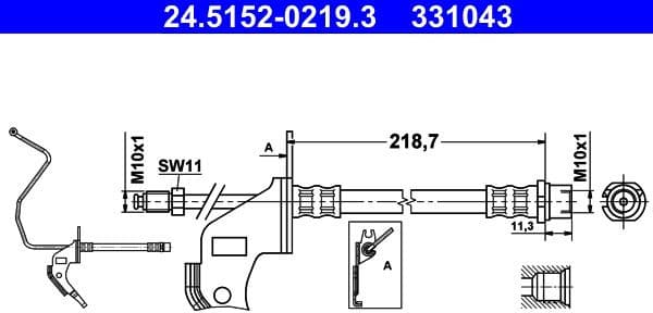 Brake Hose 24515202193 - image 2