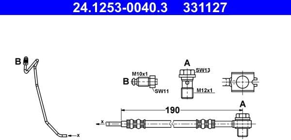 Brake Hose 24.1253-0040.3 - image 2