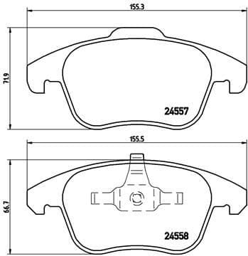 Brake pads front, Top Quality P61086 - image 3