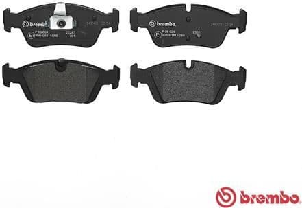 Brake pads front, Top Quality P06024 - image 4