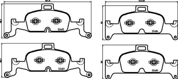 Brake Pad Set, disc brake XTRA LINE P85164X - image 3