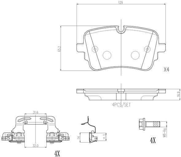 Brake Pad Set, disc brake PRIME LINE P85190 - image 2