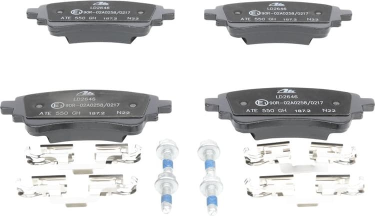 Brake Pad Set, disc brake ATE Ceramic 13.0470-2646.2 - image 2