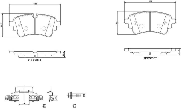 Brake Pad Set, disc brake PRIME LINE P85186 - image 2