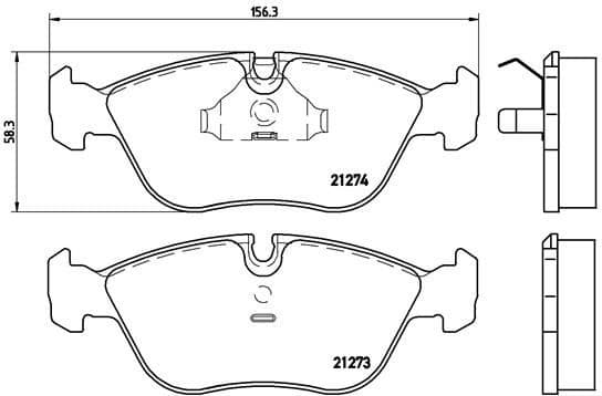 Brake Pad Set, disc brake PRIME LINE P86013 - image 3