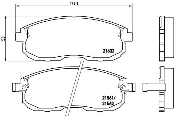 Brake Pad Set, disc brake PRIME LINE P56021 - image 3