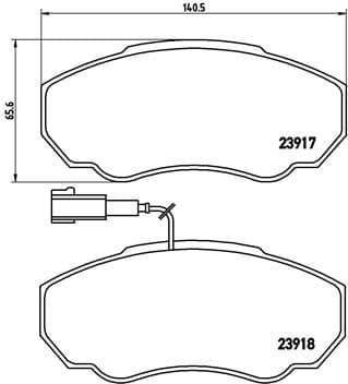 Brake Pad Set, disc brake PRIME LINE P23091 - image 3