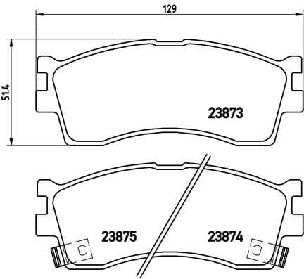Brake Pad Set, disc brake PRIME LINE P30016 - image 3