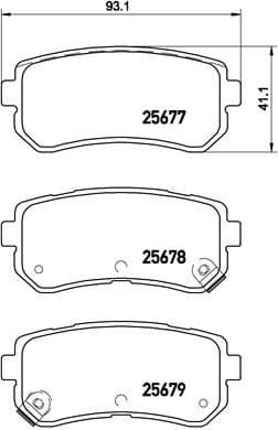 Brake Pad Set, disc brake PRIME LINE P30068 - image 3