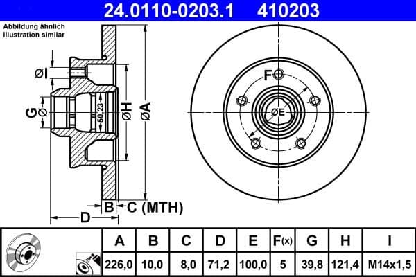 Brake Disc 24.0110-0203.1 - image 2