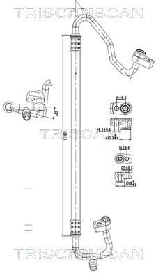 High/Low-pressure Line, air conditioning 9010 16043