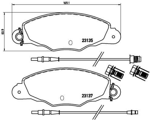 Brake Pad Set, disc brake PRIME LINE P61061 - image 3