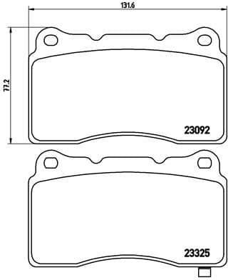 Brake pads front, Top Quality P54039 - image 3