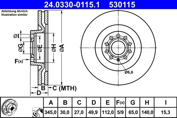 Brake Disc PowerDisc 24.0330-0115.1 - image 2