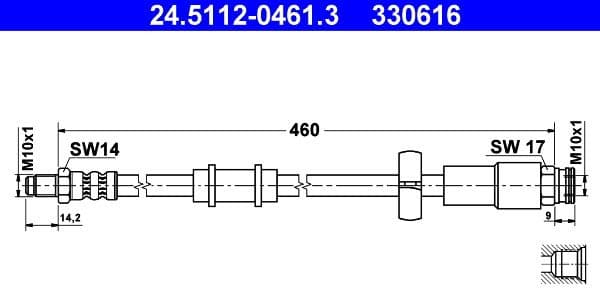 Brake Hose 24.5112-0461.3 - image 2