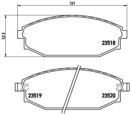 Brake Pad Set, disc brake PRIME LINE P54027 - image 3