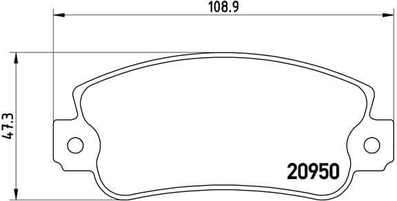 Brake Pad Set, disc brake PRIME LINE P23021 - image 3