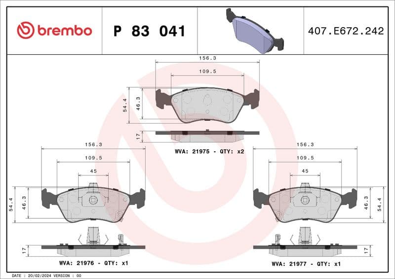 Brake Pad Set, disc brake PRIME LINE P83041 - image 3