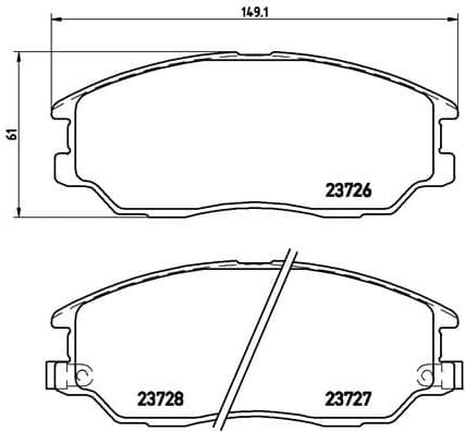 Brake Pad Set, disc brake PRIME LINE P30028 - image 3