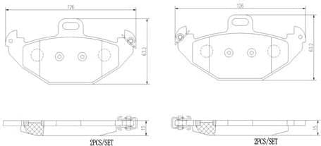 Brake Pad Set, disc brake PRIME LINE P68021 - image 3