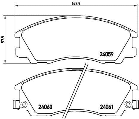 Brake Pad Set, disc brake PRIME LINE P30017 - image 3