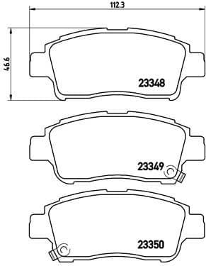 Brake Pad Set, disc brake PRIME LINE P83050 - image 3