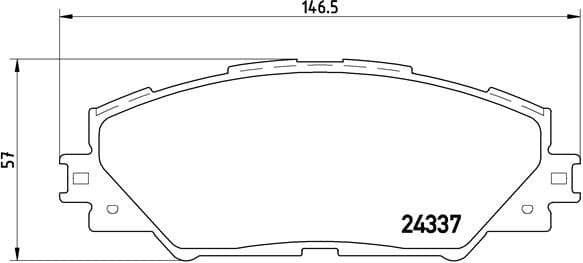 Brake pads front, Top Quality P83071 - image 3